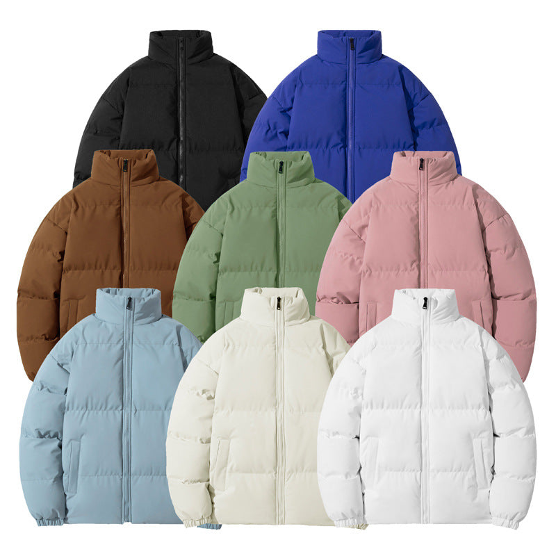 Autumn and winter cotton-padded men's autumn and winter tide brand warm cotton-padded jacket cotton-padded jacket multi-color couples